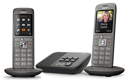 Gigaset CL660A Duo - Téléphone fixe sans fil - Répondeur - 2 combinés - Gris Anthracite [Version Française]