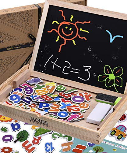 Jaques of London Magnetic Playboards | Magnetic Toys | Wooden Toys for 3 4 5 Year Old Girls and Boys (Magnetic Count and Spell Board)