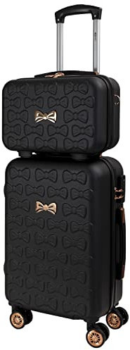 CABIN GO 5591 Set 2 Valigie Trolley Viaggio Rigide ABS, Bagaglio a Mano e da Stiva, Trolley rigido con ruote girevoli 55x40x20 e Bagaglio a Mano rigido 35x27x16