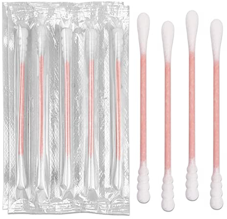 200 confezioni di bastoncini di cotone confezionati singolarmente, bastoncini di carta a doppia testa confezionati singolarmente, trucco (a doppia testa rotonda)