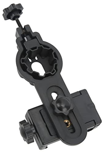 Zunate Montura de Adaptador de Telescopio para Teléfono Móvil, Montura de Teléfono Inteligente Universal de 1/4 Pulg. Compatible Binocular Monocular Spotting Scope Telescopio Microscopio(S)