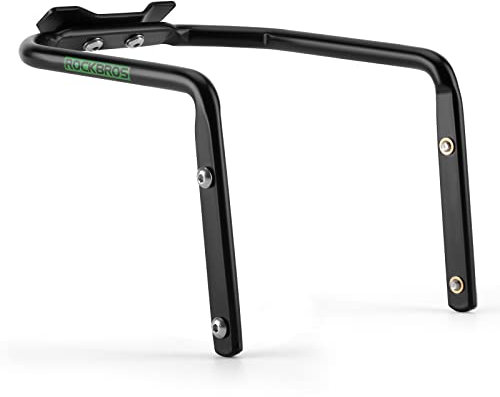 ROCKBROS Bike Saddle Bag Stabilizer Anti-Shake Bicycle Seat Bag Support Holder Cycling Rear Seat Bag Stabilizer Mount Waterproof Aluminum Alloy Water Bottle Holder Bracket Black