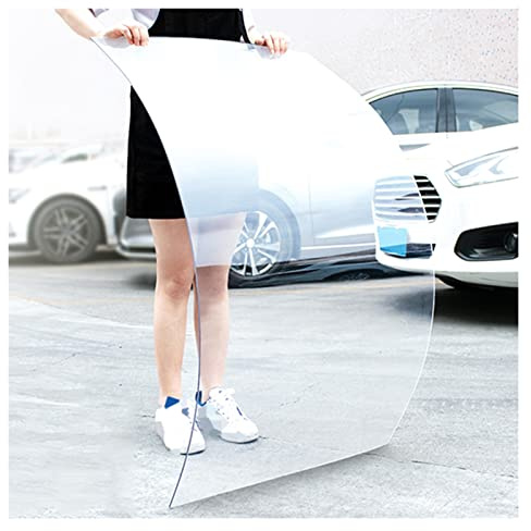 WIGING Polycarbonate Plastic Sheet, 2mm/3mm/4mm/5mm Outdoor Light Board, Fireproof Shatterproof PC Resistant Board for Sunroom Canopy Greenhouse Canopy (Color : 5mm, Size : 60x60cm)