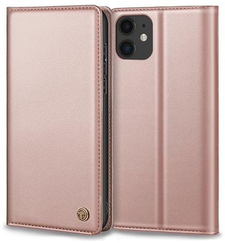 Thorhülle Handyhülle für iPhone 11 Hülle, Premium Lederhülle Schutzhülle Tasche für iPhone 11 Hülle Wallet Kartenfach Standfunktion Flip Case für iPhone 11 Klappbar Rosa