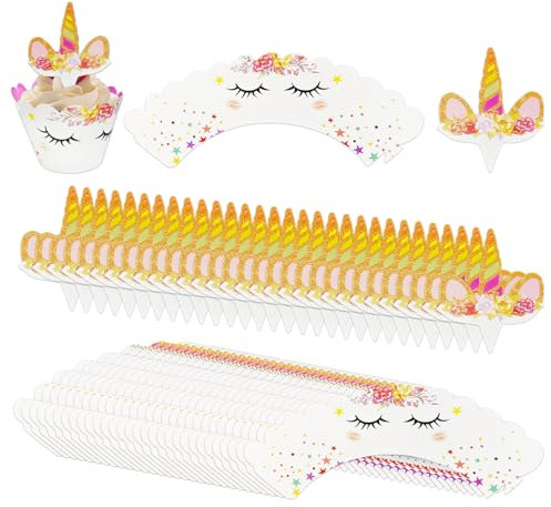 36 Stück Kuchenpapierränder Und 36 Stück Kuchenfahnen, Niedliche Cartoon-Kuchendekorationen, Kuchendekorationen, Kuchenzubehör, Partyzubehör