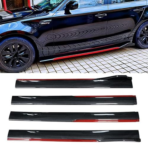 KLFDT Auto Seitenschweller Für VW Passat CC Arteon ID.4 ID.5 Bora Jetta Golf CrossGolf,Anti Crash Seitentrittleistenpedale Kratzfest Seitenrock Flügel Diffusor,Seitenrock Body Kit