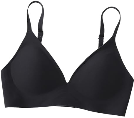Kxydlww Reggiseno Donna Senza Ferretto Senza Cuciture con Cuscinetti Push Up Imbottito Comodo Reggiseni Morbido Scollo a V Supporto Zero Feel Cinghie Regolabili per Dormire