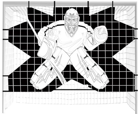 Street Hockey Torwart Zielscheibe – Schuss-Genauigkeit-Trainingsgerät – Hockey-Trainingsgerät zur Verbesserung der Schussgenauigkeit für Kinder, Jugendliche, erwachsene Spieler