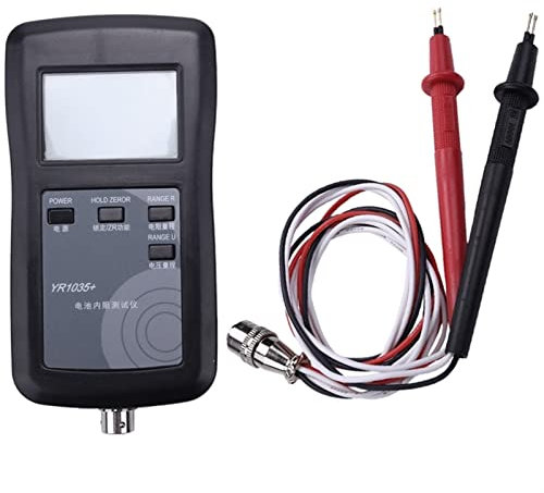 Tester per batterie YR1035 +. Strumento di test di resistenza interna della batteria al litio 100V Gruppo di veicoli elettrici da 100V 18650 Ampia compatibilità