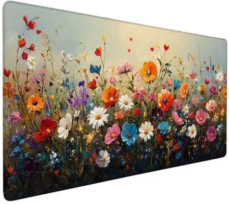 Mouse Pad Color Desk Mat 1200x600mm Gaming Mouse Pad Plants (1) Mousepad Large with Anti-Slip Base,Waterproof Mousemat Durable Gaming Mat Desk accessories for Office Decor,Gifts for Woman J1-1008