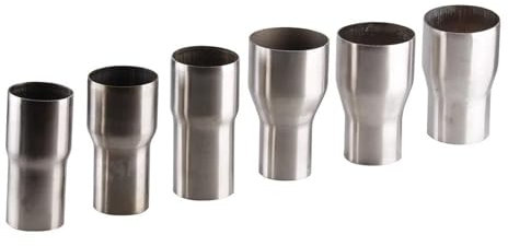Auspuff Endrohr Auto Edelstahl Auspuff OD 2 2.2'' 2.5'' 3'' Reduzierstück Anschluss Rohr Rohr Adapter Ansaugrohr Anschluss Joint Auspuffblende(57MM-76MM)