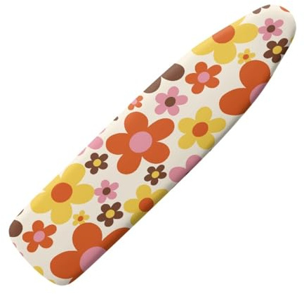 BüGelbrettbezug 120x40 Bunte Blumen üBerzug BüGelbrett FüR DampfbüGeleisen, Mit Hitze- Und Dampfreflektion FüR Schnelleres BüGeln, Mit Elastischem Gummizug