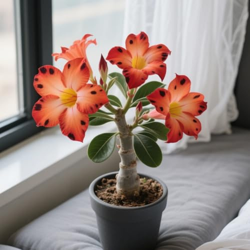 Rosa Del Deserto Perenne Resistente Al Freddo/Iorisce Ogni Anno-1 bulbi-H