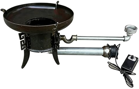 NOUCHU Waste Oil Burner Farm Stove Home Shed Heating Furnace Burning Boiler with Blower (30cm 3 Foot Stove)