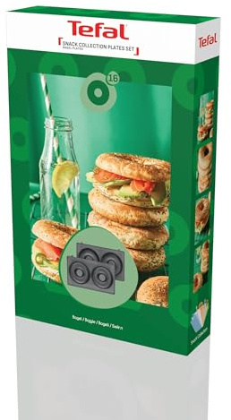Tefal - Plaques Bagel pour Gaufrier 3 en 1 Snack Collection 2 unités