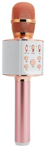 Tomantery Microfono da Canto Bluetooth H60S Microfono Portatile Wireless Domestico KTV Portatile per Intrattenimento per Feste Karaoke