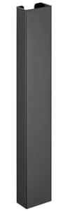 KIMEX 150-3112 Canaleta pasacables Vertical magnética, Negra
