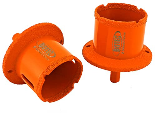 BGTEC Diamond Core Drill Bit, 2pcs Diameter 50x70mm Triangle Shank Sink/Washbasin Basin Opener for Porcelain Marble Ceramic Tile Granite Stone
