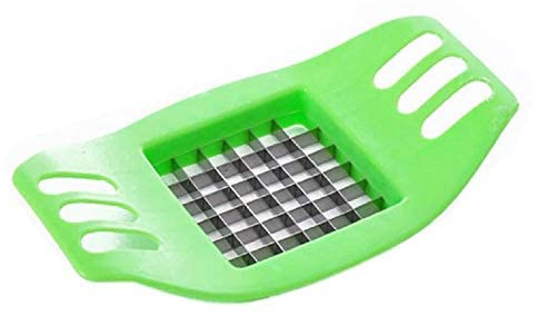 Coupe frites plastique acier couleur aléatoire grille manuelle snack cuisine ustensile original idée cadeau trancheur