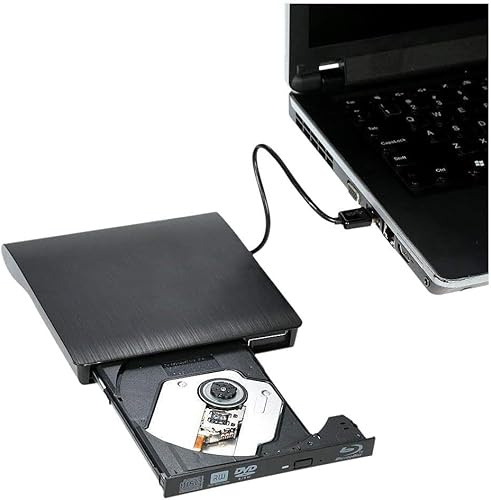 AIRFUL New Blu-Ray Player External USB 3.0 3D 4K DVD RW Laptop Burner Drive Writer Portable BD/CD/DVD Burner Drive Mac,Windows 10,XP,Vista,Laptop