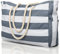 oscaurt Strandtasche Streifen Tote Bag Badetasche Wasserdicht Strandtasche Groß mit Reißverschluss Shopper Tasche Damen Strandtasche XXL Familie Einkaufstasche Umhängetasche Uni tasche Reisetasche