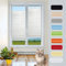 Plissee nach maß,Plissee Faltrollo 120 x 30 cm Blickdicht Sichtschutz Sonnenschutz Faltrollo Plisseerollo Jalousie innen Blickdichtes Falt-Rollo, für Fenster ohne Bohren, Weiß