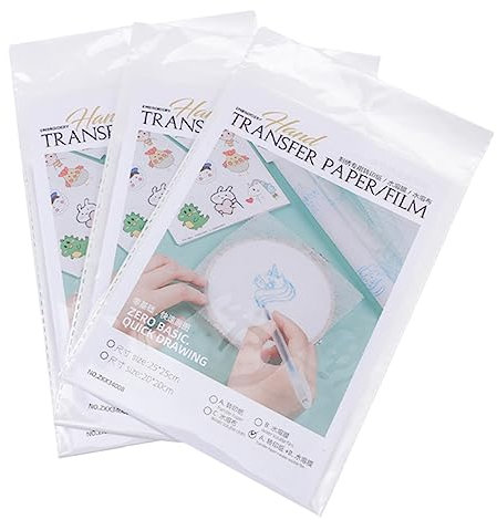 NUOBESTY Stickpapier Wasserlöslich Wasserlösliche Stickunterlage Für Diy-nähprojekte Bastelmaterial Für Kleidung Und Andere Textilien Kaltwasserlöslich Einfach Zu Verwenden