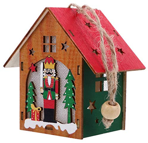 Ciieeo 3stücke Weihnachtliches Lichthaus Ornament Leuchtendes Haus Für Weihnachtsbaum-Dekoration Stimmungsvolle Tischdeko Und Festliche