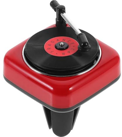 PLAFOPE Luxury Car Air Freshener Aromatherapy Diffuser Classic Record-player Vent Clip