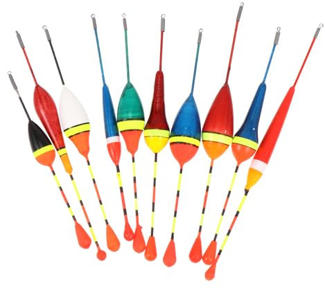 HONMEET 20pcs Fishing Floats Fishing Bobbers for Outdoor Carp Floating Tools and Bite Indicators Tackle