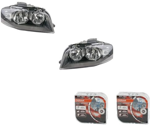 Johns, Scheinwerfer + Nightbreaker passend für Audi A3 8P 2003-2008 Li Re