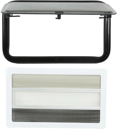 JMORCO Wohnmobilfenster RV-Schiebefenster, wasserdicht, Camper-Ersatzfenster, Schall-/Wärmedämmung, 70-Grad-Öffnung, for Anhänger, Wohnmobile