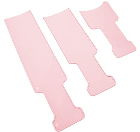 Generic Balayage Board, Balayage Highlighting Board Barber Dye Paddle 3-delad Frisör Highlighting Board Set för färgning och klippning av hår i salongen (ROSA)