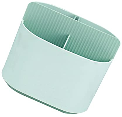 Ciieeo Porte-baguettes Pour Table Bac De Récupération, Organiseur De Couverts En Plastique, Support De Rangement Multifonctionnel, Couleur Vert Pale, Adapté à La La Cuisine
