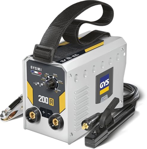 GYS, GYSMI 200 A, Schweißgerät mit überzogener Elektrode, 200 A, einphasig, 230 V (MMA), Arc Force, Antiticking, Hot Start, mit Elektrodenhalter, Massekabel