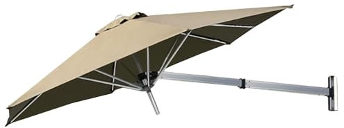 Parasol De Jardin Extérieur Inclinable D'8,2 Pieds, Fixation Murale, Patio, Balcon, Pare-Soleil Convient Pour : Balcon, Etc.