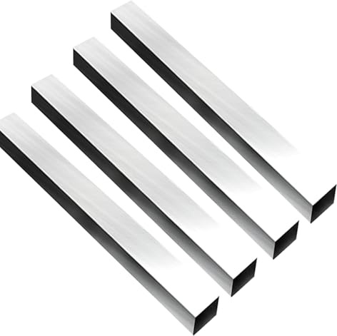 Coavoo HSS-Drehmeißel, 2 mm x 2 mm x 200 mm, Hochgeschwindigkeitsstahl, quadratisch, rechteckig, Fliegenschneider, Mühle, Rohling, Drehwerkzeug, Rohlinge, 4 Stück für die Herstellung von Messern