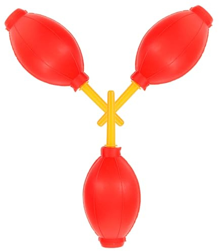 3 Stück Latex Luftgebläse zum Manuellen Reinigen von Wimpern und Computer | Rot, Klein und Kompakt, Multifunktional Einsetzbar für Pflanzen und Veredelung von Wimpern