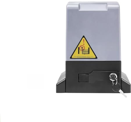 Fyssnn Accionamiento eléctrico para puerta corredera de 550 W/750 W, con 2 mandos a distancia, hasta 1200-1600 kg/12 m, abridor automático IP44 para puertas de garaje, entrada de patio, comercios (750