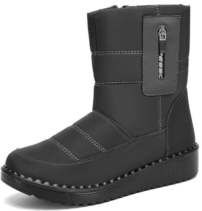 Apres Ski Femme Bottes De Neige Hiver Apres-Ski Raquette Bottine Chaussure Chaude Botte Chaussures Grand Froid Bottines Imperméable Pour Boots Fourrées Glacia Barefoot Après-Ski D'hiver Fourrees