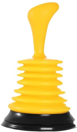Sink Plunger, Strong Design A, 19 x 11.3 x 11.3 cm, Manual Pressure Plunger for Bathroom, Kitchen, Toilet, Home, Apartment, Office