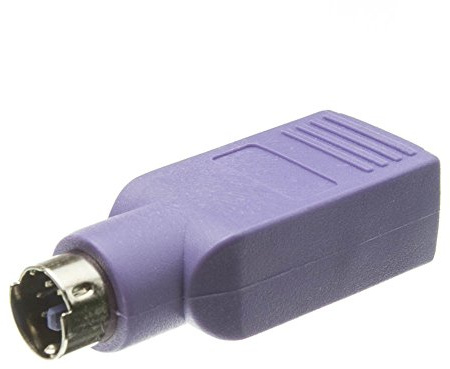 CableWholesale USB Female to MiniDin6 PS/2 Male Adaptor, Purple (30U2-16300)