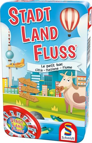 Schmidt Spiele 51212 Stadt, Land Fluss, Reisespiel