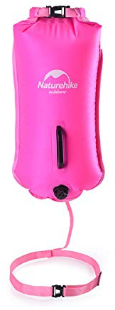 Bolsa hinchable de flotación para natación o como boya salvavidas de Naturehike para la piscina o el mar, bolsa impermeable, rosa
