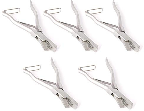 OdontoMed2011® 5 Pieces Lamb Sheep Ear Notcher Stainless Steel Double Command V Shape Livestock