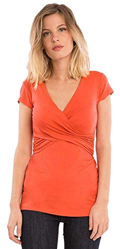 Maternité V Cou À Manches Courtes Chemise D Vêtements Stilltop Allaitement De Base Multifonctionnel Allaitement T Shirt Femmes Enceintes Allaitement Maternité T Shirt Allaitement Bébé Blouse Tops