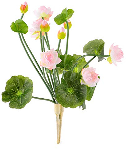 BESTOYARD 2 Pcs Artificial Lotus Flowers Simulated Lotus for Home D Cor and Office Table Decoration Stress Relief Mini Faux Water Lily