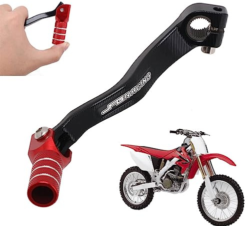JFG RACING Dirt Bike Folding Gear Shifter Shift Lever Pedal CNC for CRF250R 2004-2009 CRF250X 2004-2017 CRF450R 2002 Red