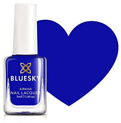 Bluesky Kids Nail Varnish – BOOM, Blue. Easy Peel-off, Non-Toxic, Water- based, Odour-free Nail Polish for Kids, 5ml