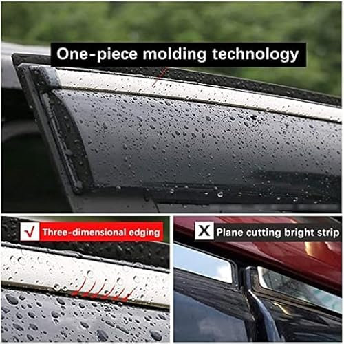 4 Stück Auto Windabweiser Regenabweiser für VW Tiguan L 2017-2021, Autofenster Regenschutz Sonnenschutz